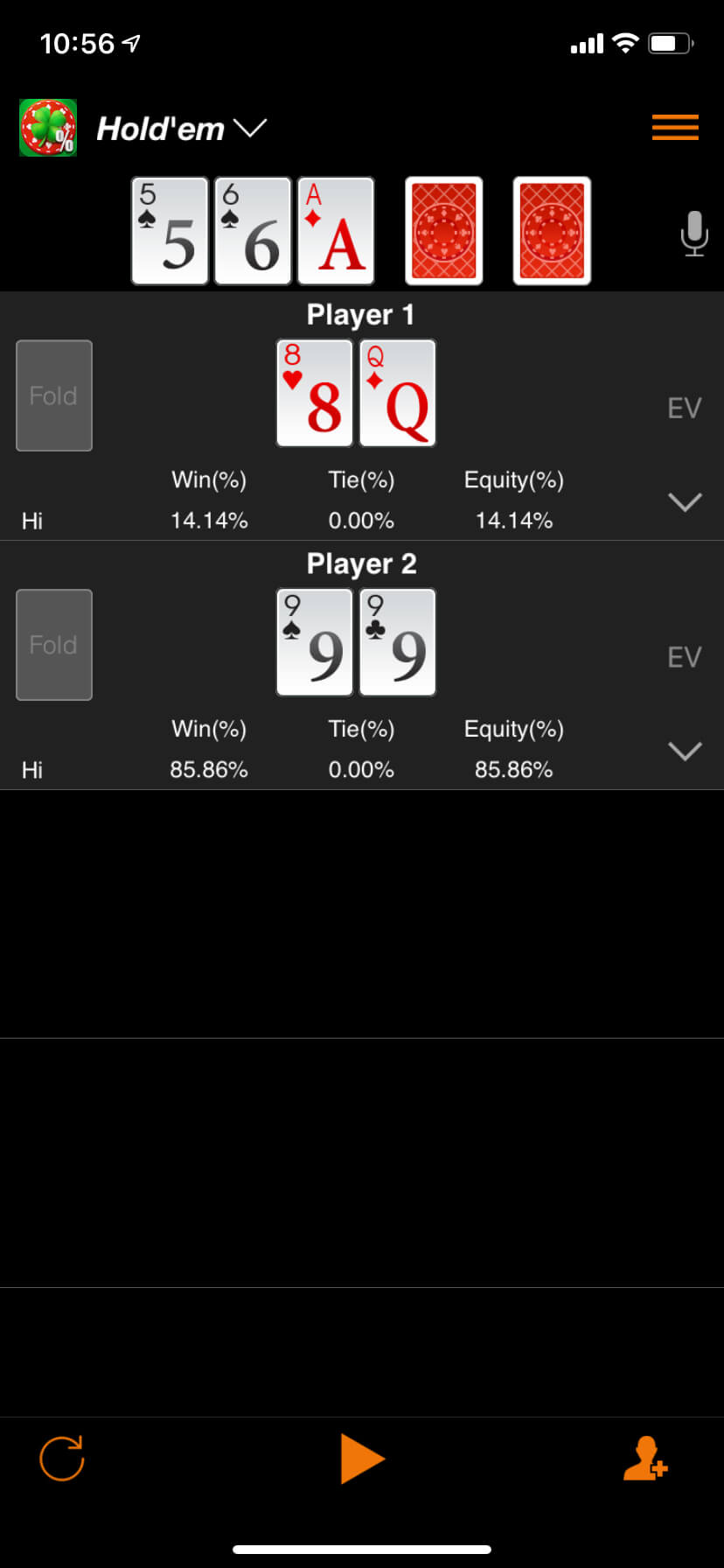 Enterra Poker Calculator